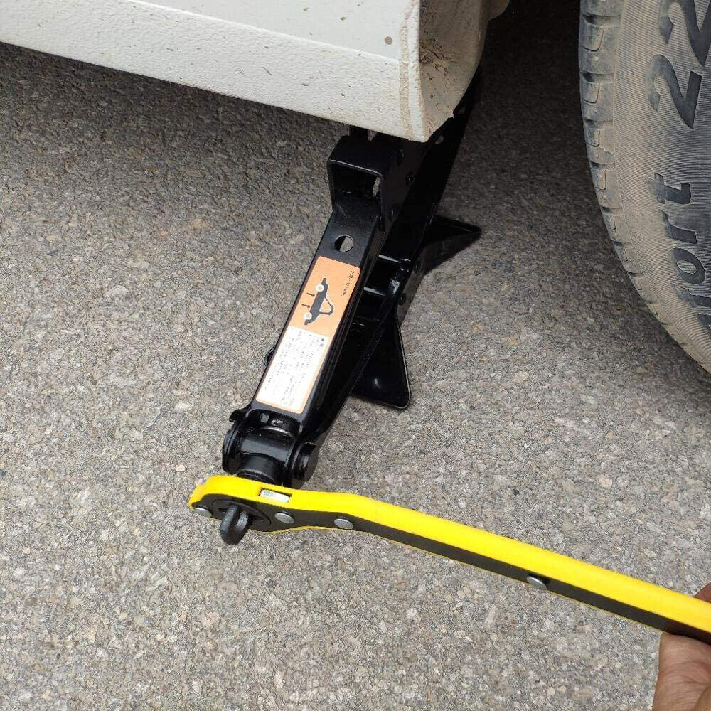 2.5T Scissor Jack And Extendable Wheel Wrench Brace Socket Car Van Tire Hand Tool