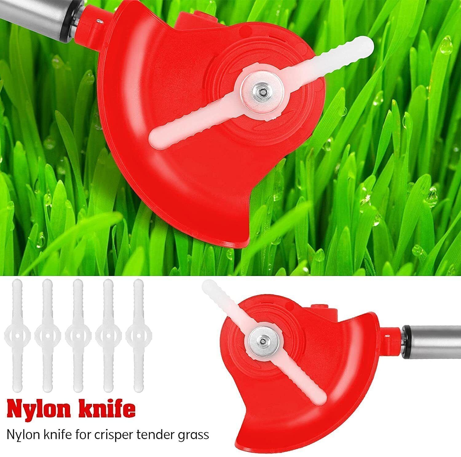 12V Electric Cordless Grass Trimmer Strimmer Garden Edger Cutter With 2 Battery
